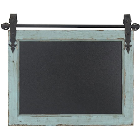 Chalk Board on Metal Slide